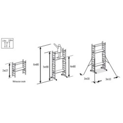 Rehausse 7 compatible echafaudage FASTLOCK