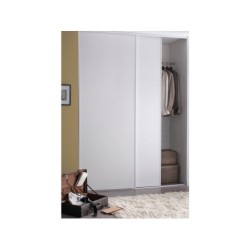 Portes de placard coulissantes, 2 portes, l.180 x H. 250 cm, blanc