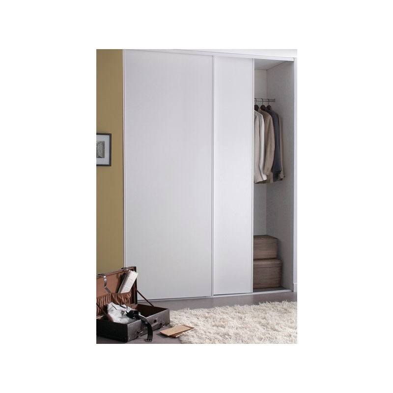 Portes de placard coulissantes, 2 portes, l.180 x H. 250 cm, blanc