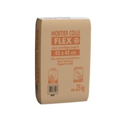 Mortier colle flex spécial céram pour carrelage jusqu'à 45 x 45 cm gris, 25 kg