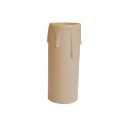 Bougie E14 Tibelec, Plastique, Beige