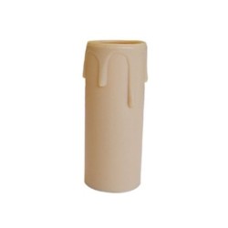 Bougie E14 Tibelec, Plastique, Beige