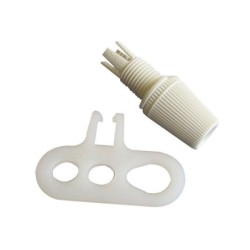 Chape De Suspension Tibelec, Plastique, Blanc