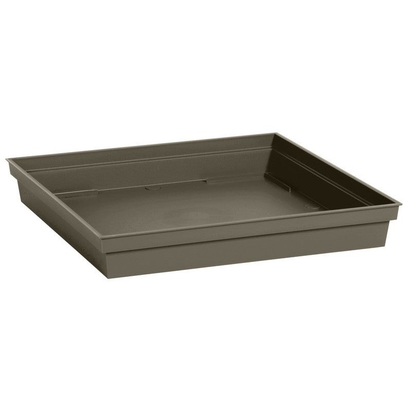 Soucoupe Plastique Eda L.33 X L.33 X H.5 Cm Taupe