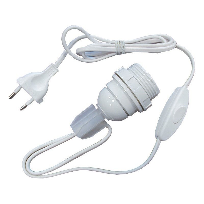 Adaptateur bouteille E27 en plastique, TIBELEC, 60 W blanc