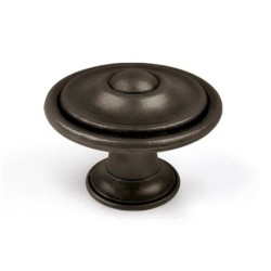 Bouton De Meuble Rond Noir Zamak H.26 X L.35 X P.35 Mm