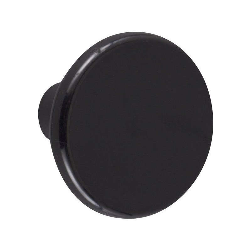 Lot De 6 Boutons De Meuble Rond Noir Plastique H.27 X L.33 X P.33 Mm