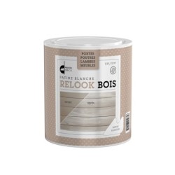 Patinepoutre Et Lambris Relook Bois Maison Deco, Blanche Mat, 0.5 L