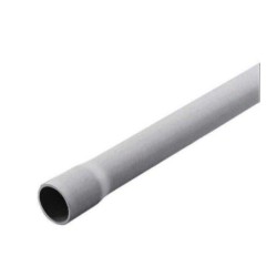 Tube Irl en PVC, POLYPIPE, diam. 20 mm x L.2.40 m gris