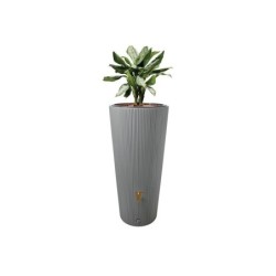 Récupérateur d'eau aérien GARANTIA cylindrique gris zinc , 220 l