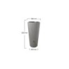 Récupérateur d'eau aérien GARANTIA cylindrique gris zinc , 220 l