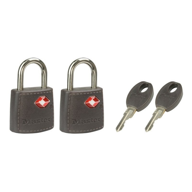 Lot de 2 cadenas à clé, MASTER LOCK, l.23 mm