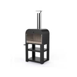 Barbecue au charbon de bois, gris anthracite