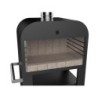 Barbecue au charbon de bois, gris anthracite