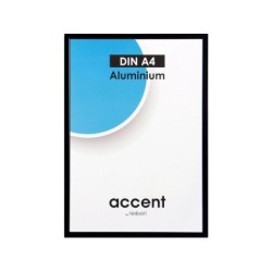 Cadre Accent, H.29.7 x l.21 cm, aluminium noir, NIELSEN