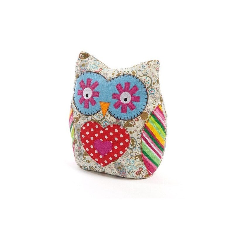 Bloque-porte REI Hibou teinte multicouleur L.10 x H.23 x l.20 cm