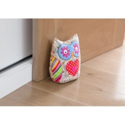 Bloque-porte REI Hibou teinte multicouleur L.10 x H.23 x l.20 cm