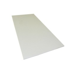 Plaque PVC expansé 3 mm blanc lisse L.100 x 50 cm