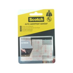 12 Pastilles agrippantes adhésives transparent SCOTCH L.2.5 x l.25 mm