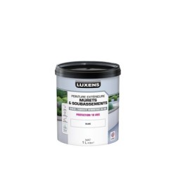 Peinture muret et soubassement Surfaces verticales LUXENS, blanc, 1 l