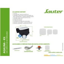 Kit VMC simple flux autoréglable à détection d'humidité SAUTER Agalina