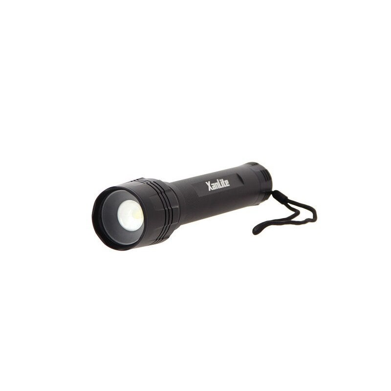 Lampe torche piles 3 modes ip67 1500 lm 300 metres noire Xanlite