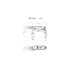 Perceuse à percussion filaire METABO Sbev 1300-2, 1300 W