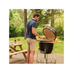 Barbecue charbon de bois, BUSCHBECK Kamado, noir