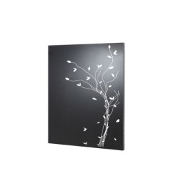 Plaque de protection murale noire EQUATION Vegetal, l.80 cm x H.100 cm