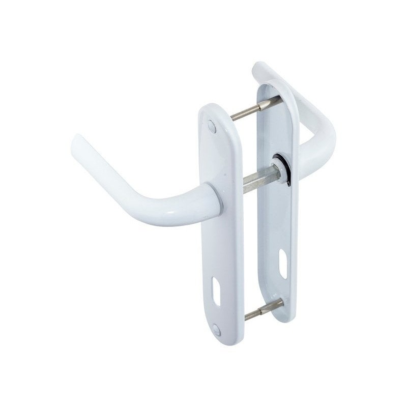 2 poignées de porte Etoile trou de clé INSPIRE, aluminium entraxe 165 mm