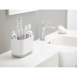 Porte-brosse à dents plastique Easy, blanc