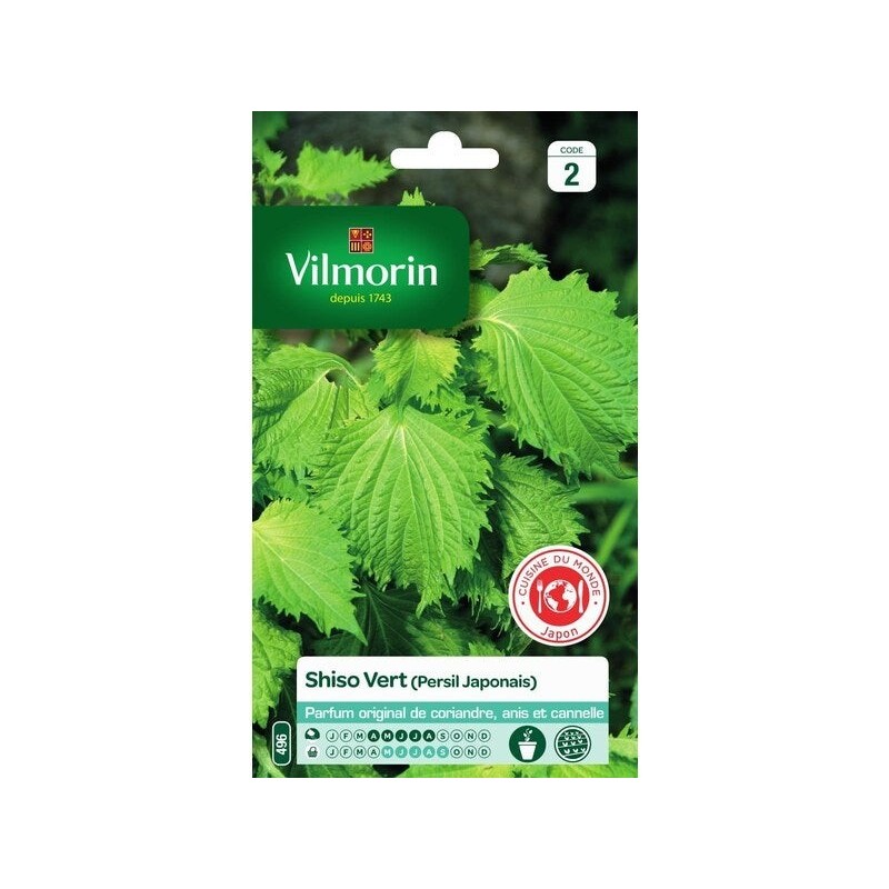 Graines de potager Shiso vert VILMORIN 1 g