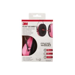 Casque antibruit snr 27 db 3M Peltor pour enfant, rose, 87-98db