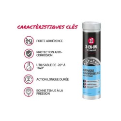 Graisse universelle au lithium en cartouche, 3-EN-UN TECNIQUE, 400 g