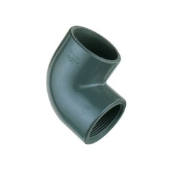 "Coude 90° à coller PVC D50 - mâle 1""1/2"