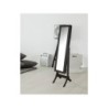 Miroir rectangulaire Psyche bijoux noir, l.37 x H.145 cm