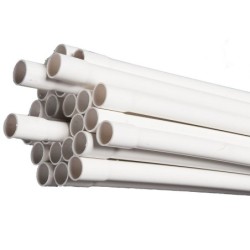 Tube tulipe IRL en pvc diam. 25 m  2 m 40 Blanc