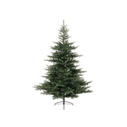 Sapin artificiel grandis vert 240cm d.162cm, 2935 pointes pied métal d.60