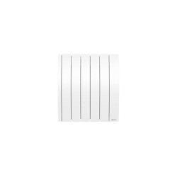 Radiateur électrique horizontal connecté à inertie fluide, SAUTER, blanc, 1000 W