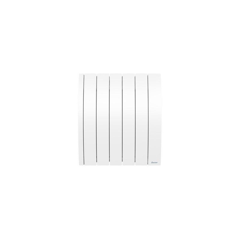 Radiateur électrique horizontal connecté à inertie fluide, SAUTER, blanc, 1000 W