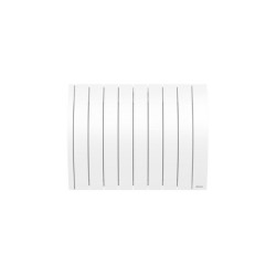 Radiateur électrique horizontal connecté à inertie fluide, SAUTER, blanc, 1500 W