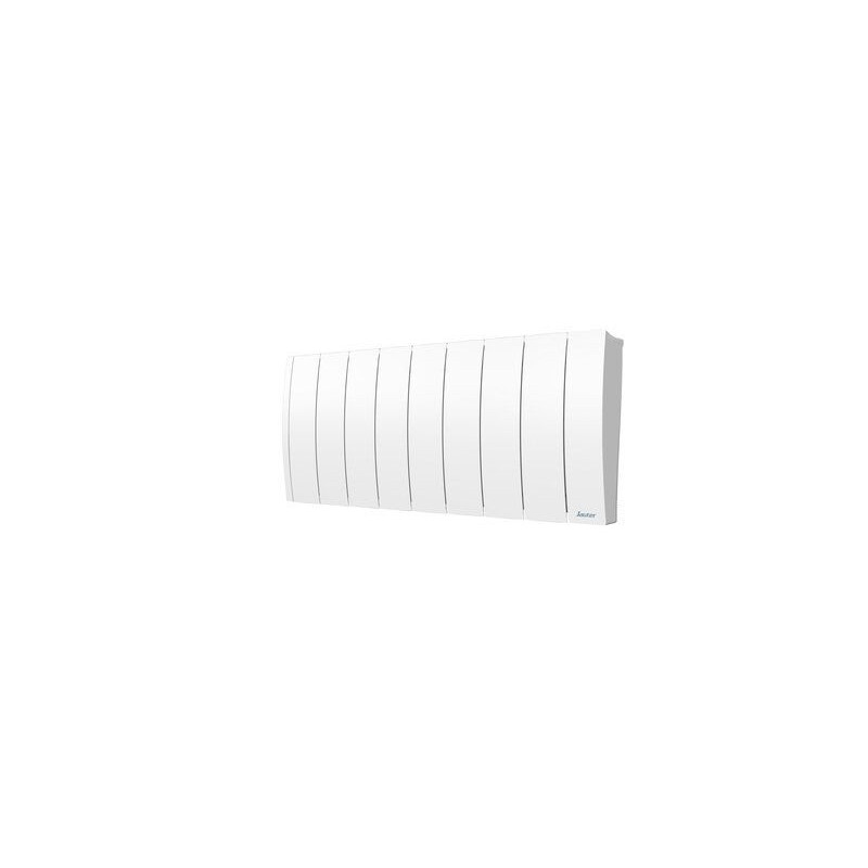 Radiateur électrique connecté à inertie fluide Ipala plinthe, SAUTER, 1000 W blanc