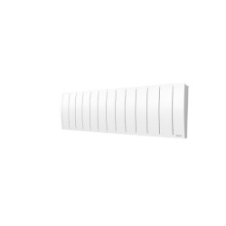 Radiateur électrique connecté à inertie fluide Ipala plinthe, SAUTER, 1400 W blanc