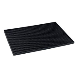 Tapis égouttoir maxi en silicone, 40x30 cm, noir