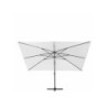 Parasol déporté NATERIAL Aura blanc rectangulaire, L.281 x l.386 cm