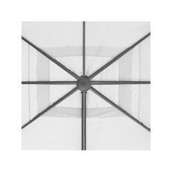 Parasol déporté NATERIAL Aura blanc rectangulaire, L.281 x l.386 cm