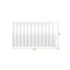 Radiateur électrique horizontal connecté à inertie fluide, SAUTER, blanc, 2000 W