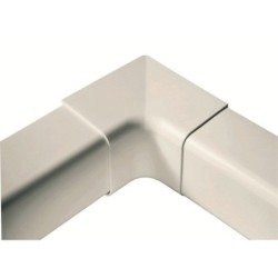 Angle intérieur pour goulotte à l'unité, ARTIPLASTIC, 110 x 75 mm, ivoire