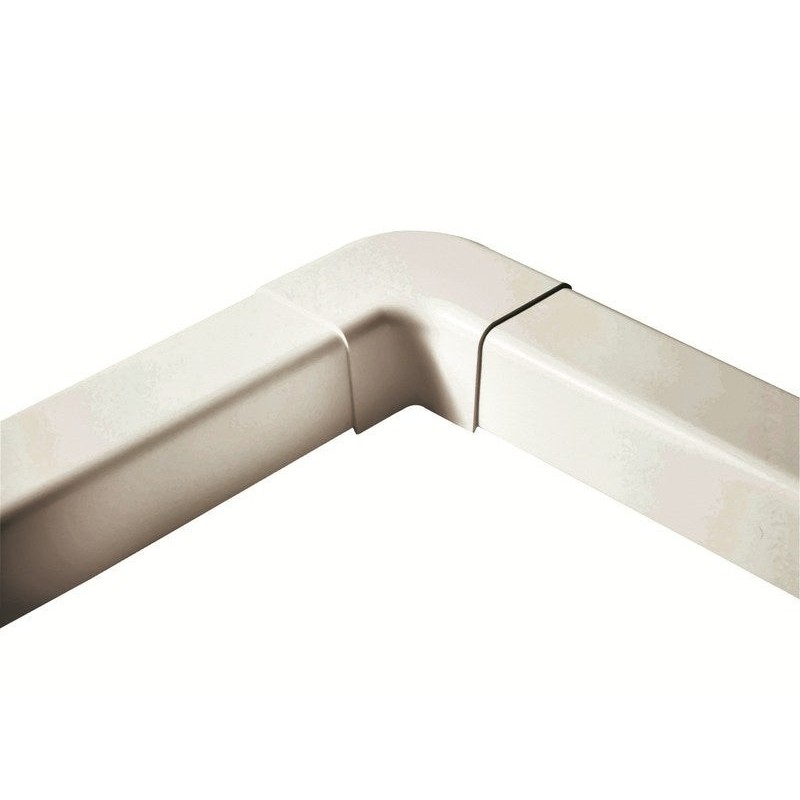 Angle plat pour goulotte, ARTIPLASTIC, 110 x 75 mm blanc