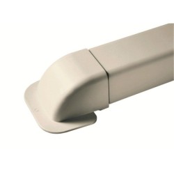 Sortie de mur pour goulotte, ARTIPLASTIC, 110 x 75 mm, blanc